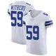 D.J. Withers Dallas Cowboys ＃59 Elite Men's White Vapor Untouchable Jersey