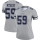 D.J. Withers Dallas Cowboys ＃59 Legend Women's Gray Inverted Jersey