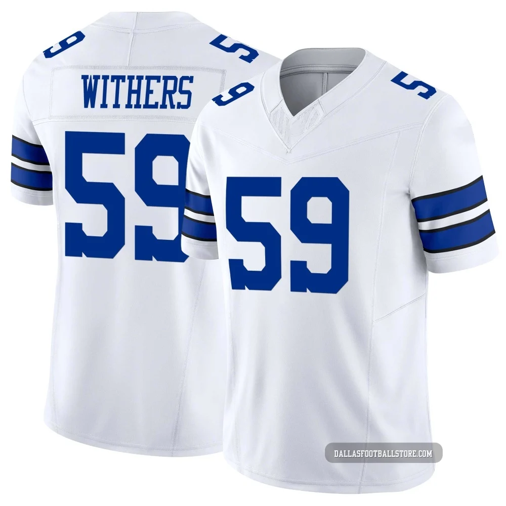 D.J. Withers Dallas Cowboys ＃59 Limited Men's White Vapor F.U.S.E. Jersey