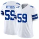 D.J. Withers Dallas Cowboys ＃59 Limited Men's White Vapor F.U.S.E. Jersey