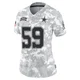D.J. Withers Dallas Cowboys ＃59 Limited Women's Arctic Camo 2024 Salute to Service Jersey