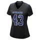 Dominic Richardson Dallas Cowboys ＃43 Game Women's Black Carbon Fashion Jersey