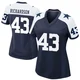 Dominic Richardson Dallas Cowboys ＃43 Game Women's Navy Alternate Jersey