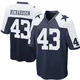 Dominic Richardson Dallas Cowboys ＃43 Game Youth Navy Blue Throwback Jersey