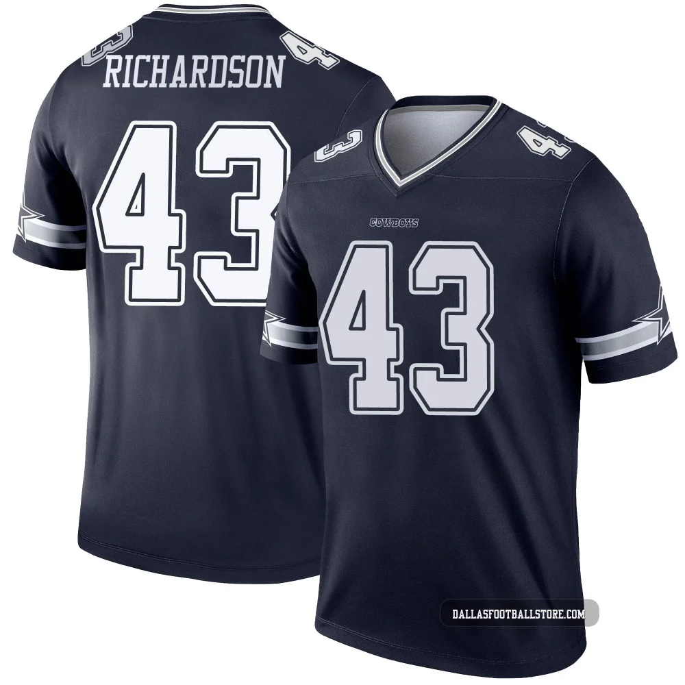 Dominic Richardson Dallas Cowboys ＃43 Legend Men's Navy Jersey