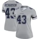 Dominic Richardson Dallas Cowboys ＃43 Legend Women's Gray Inverted Jersey