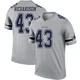 Dominic Richardson Dallas Cowboys ＃43 Legend Youth Gray Inverted Jersey