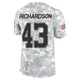 Dominic Richardson Dallas Cowboys ＃43 Limited Men's Arctic Camo 2024 Salute to Service Jersey
