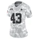 Dominic Richardson Dallas Cowboys ＃43 Limited Women's Arctic Camo 2024 Salute to Service Jersey