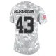 Dominic Richardson Dallas Cowboys ＃43 Limited Women's Arctic Camo 2024 Salute to Service Jersey