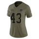Dominic Richardson Dallas Cowboys ＃43 Limited Women's Olive 2025 Salute to Service Jersey