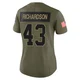 Dominic Richardson Dallas Cowboys ＃43 Limited Women's Olive 2025 Salute to Service Jersey