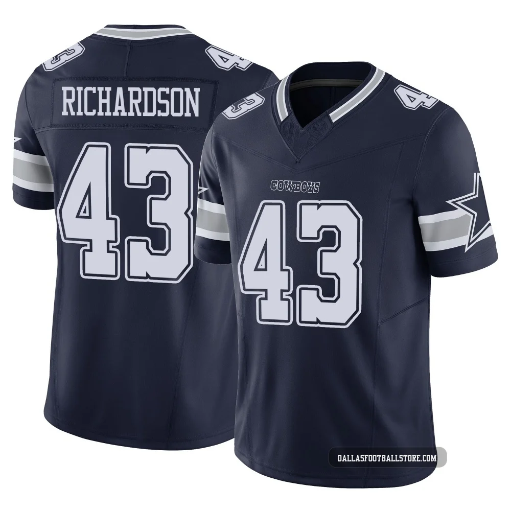 Dominic Richardson Dallas Cowboys ＃43 Limited Youth Navy Vapor F.U.S.E. Jersey
