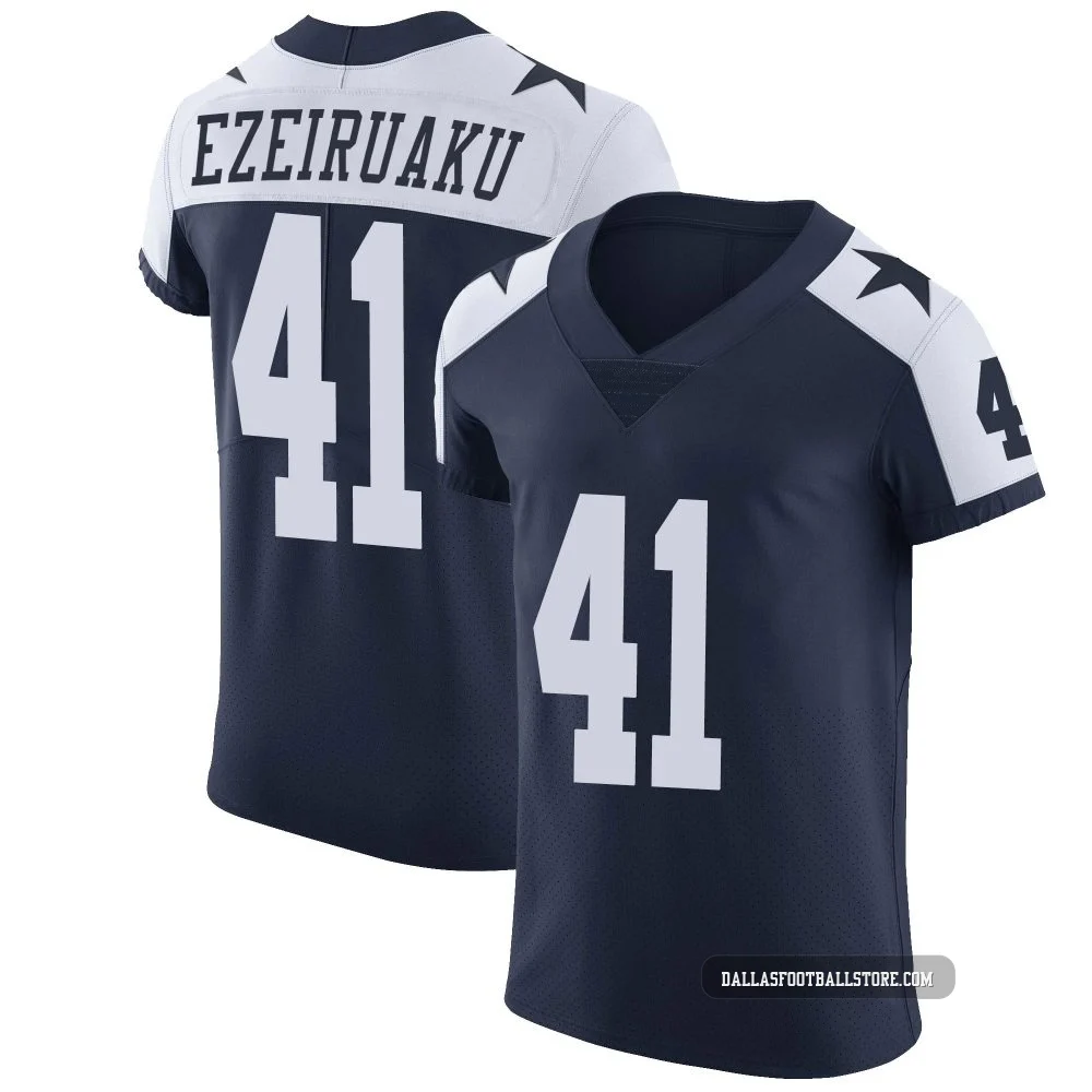 Donovan Ezeiruaku Dallas Cowboys ＃41 Elite Men's Navy Alternate Vapor Untouchable Jersey