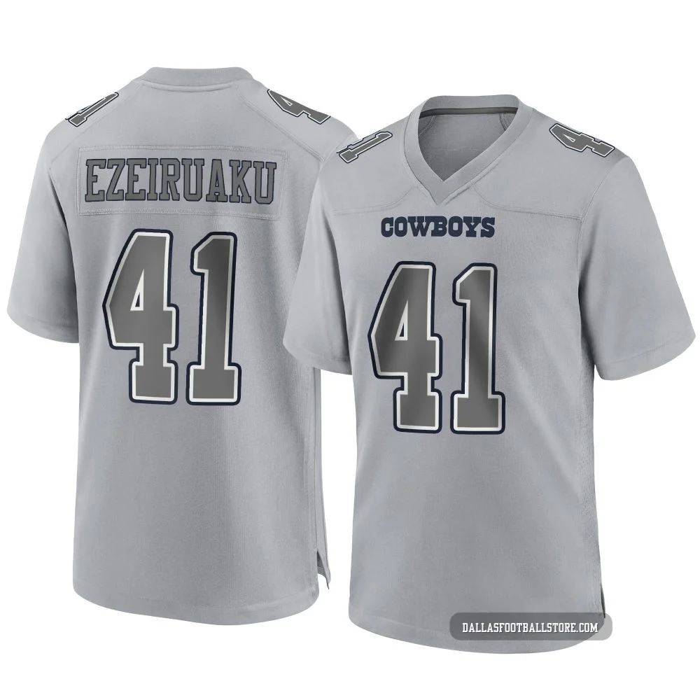 Donovan Ezeiruaku Dallas Cowboys ＃41 Game Men's Gray Atmosphere Fashion Jersey