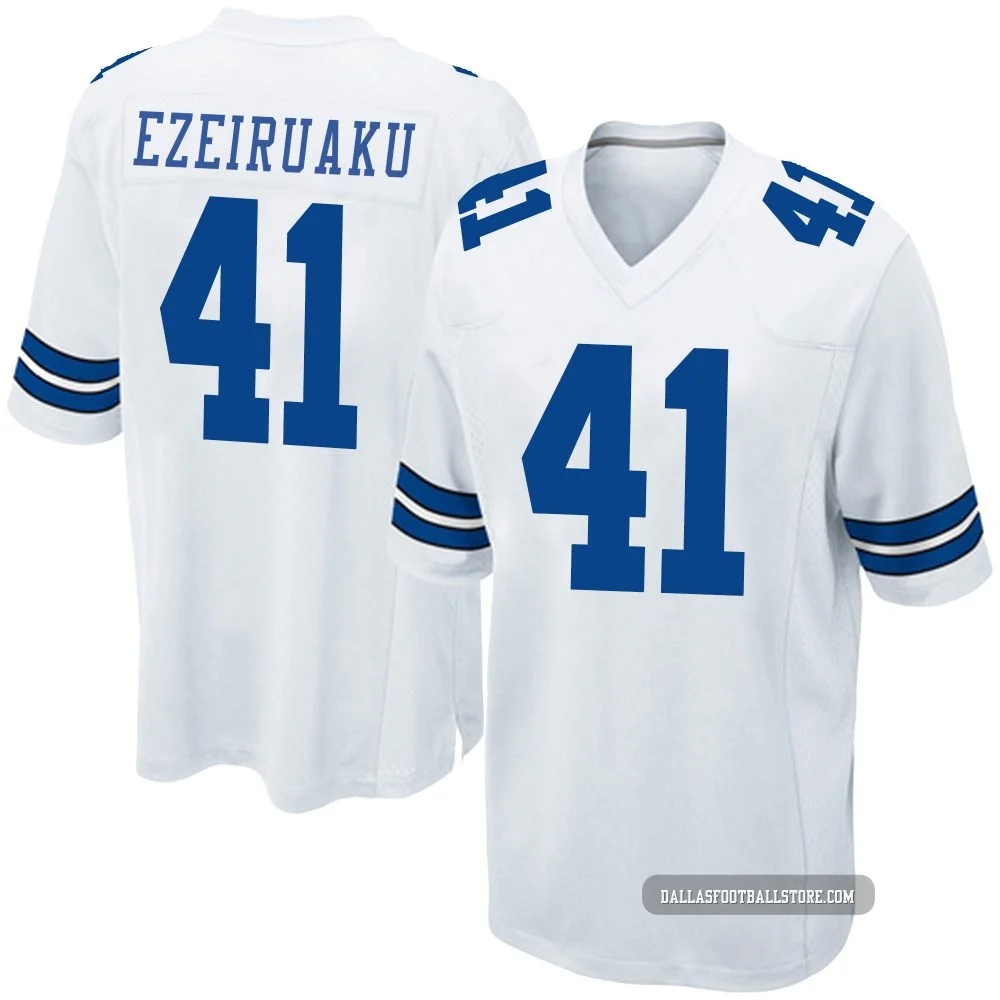 Donovan Ezeiruaku Dallas Cowboys ＃41 Game Youth White Jersey