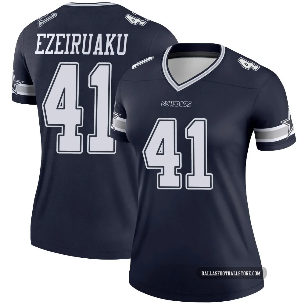 Donovan Ezeiruaku Dallas Cowboys ＃41 Legend Women's Navy Jersey