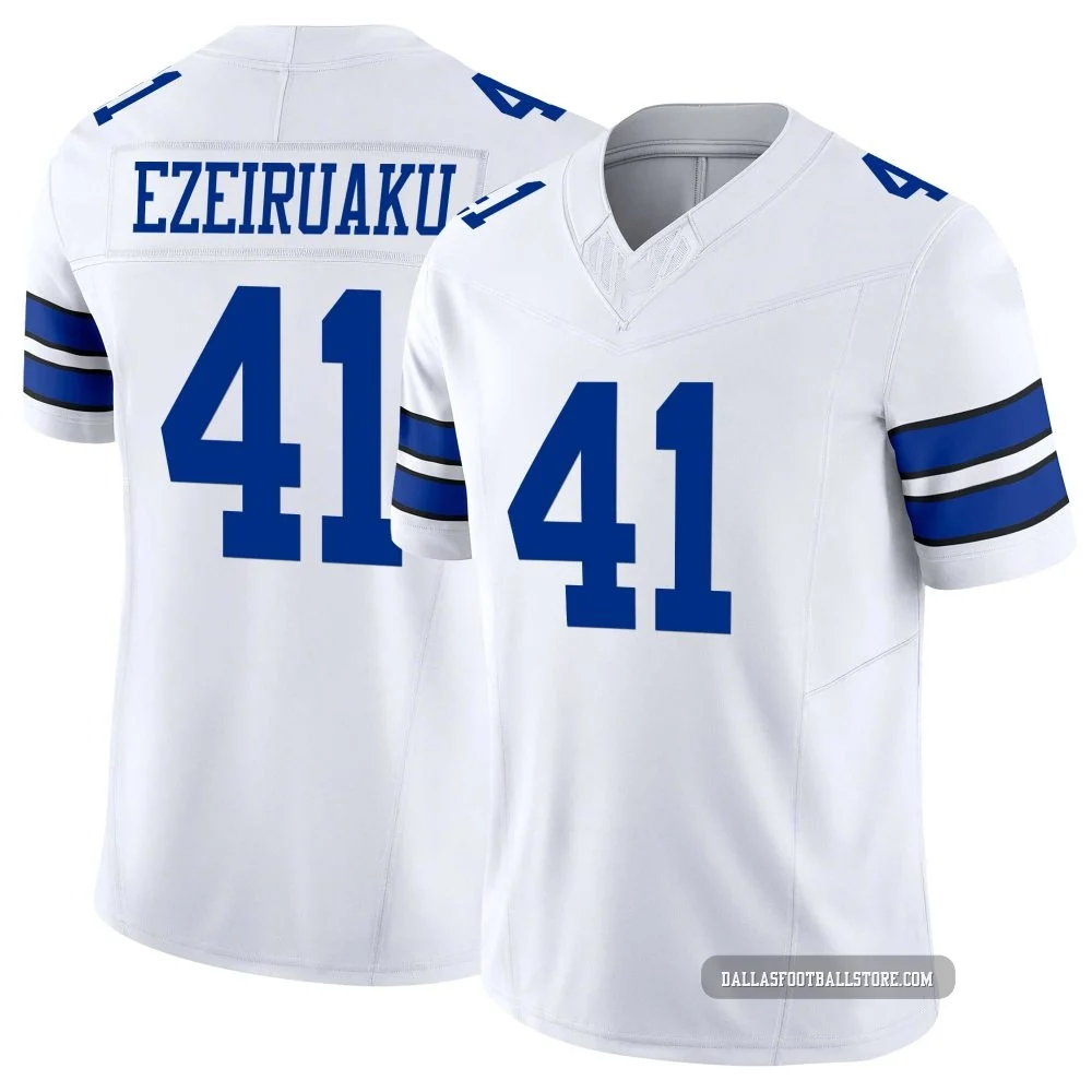 Donovan Ezeiruaku Dallas Cowboys ＃41 Limited Men's White Vapor F.U.S.E. Jersey