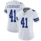 Donovan Ezeiruaku Dallas Cowboys ＃41 Limited Women's White Vapor Untouchable Jersey