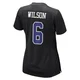 Donovan Wilson Dallas Cowboys ＃6 Game Women's Black Carbon Fashion Jersey