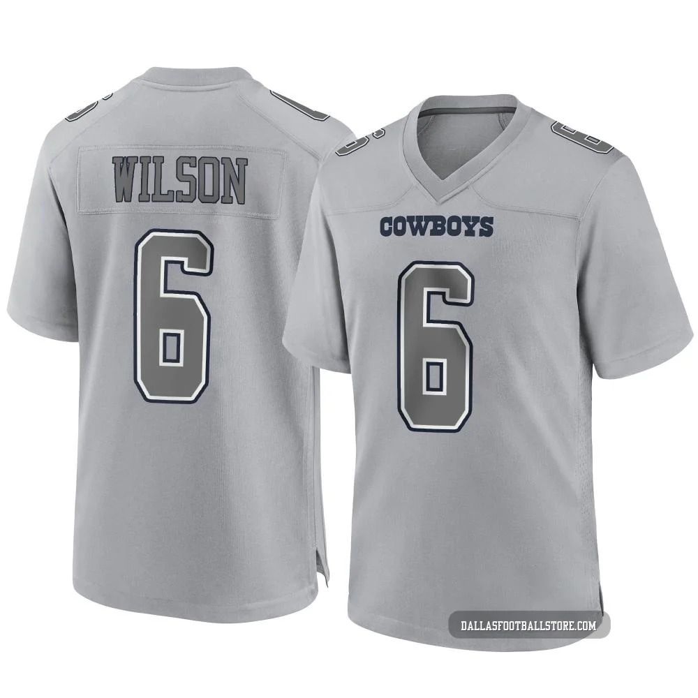 Donovan Wilson Dallas Cowboys ＃6 Game Youth Gray Atmosphere Fashion Jersey