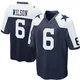 Donovan Wilson Dallas Cowboys ＃6 Game Youth Navy Blue Throwback Jersey