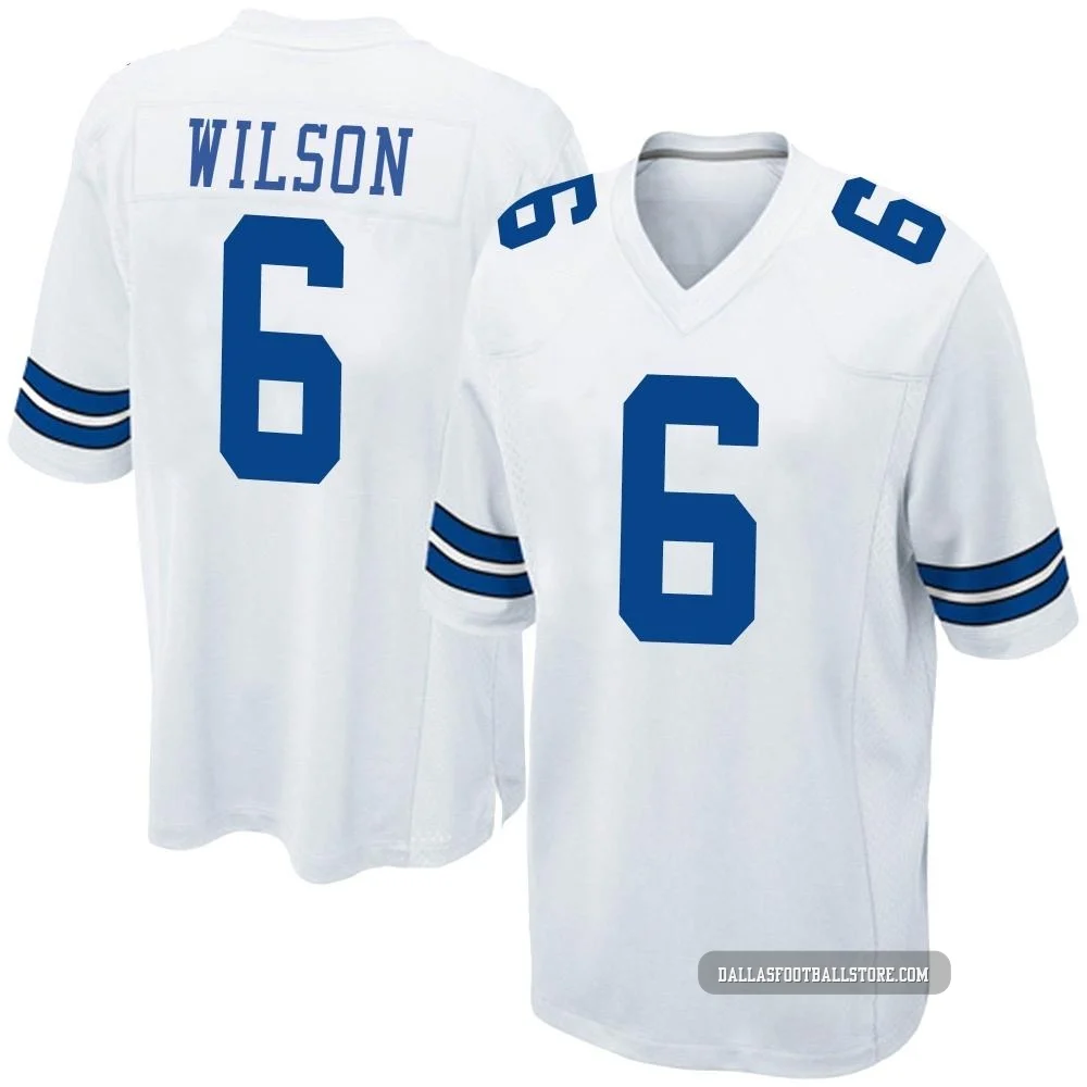 Donovan Wilson Dallas Cowboys ＃6 Game Youth White Jersey