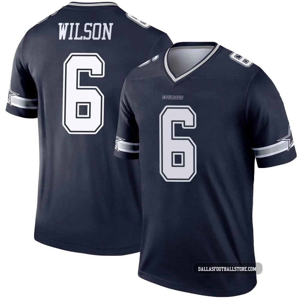 Donovan Wilson Dallas Cowboys ＃6 Legend Men's Navy Jersey
