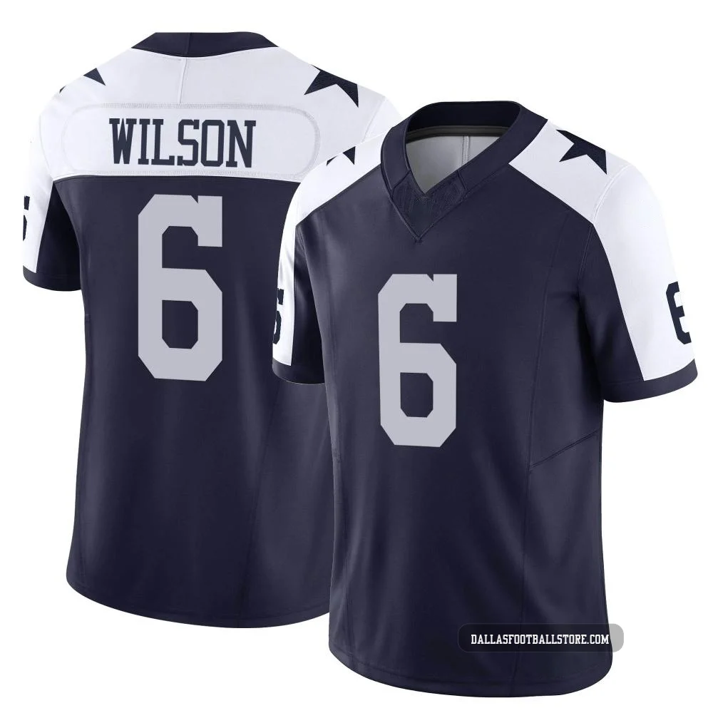 Donovan Wilson Dallas Cowboys ＃6 Limited Men's Navy Alternate Vapor F.U.S.E. Jersey