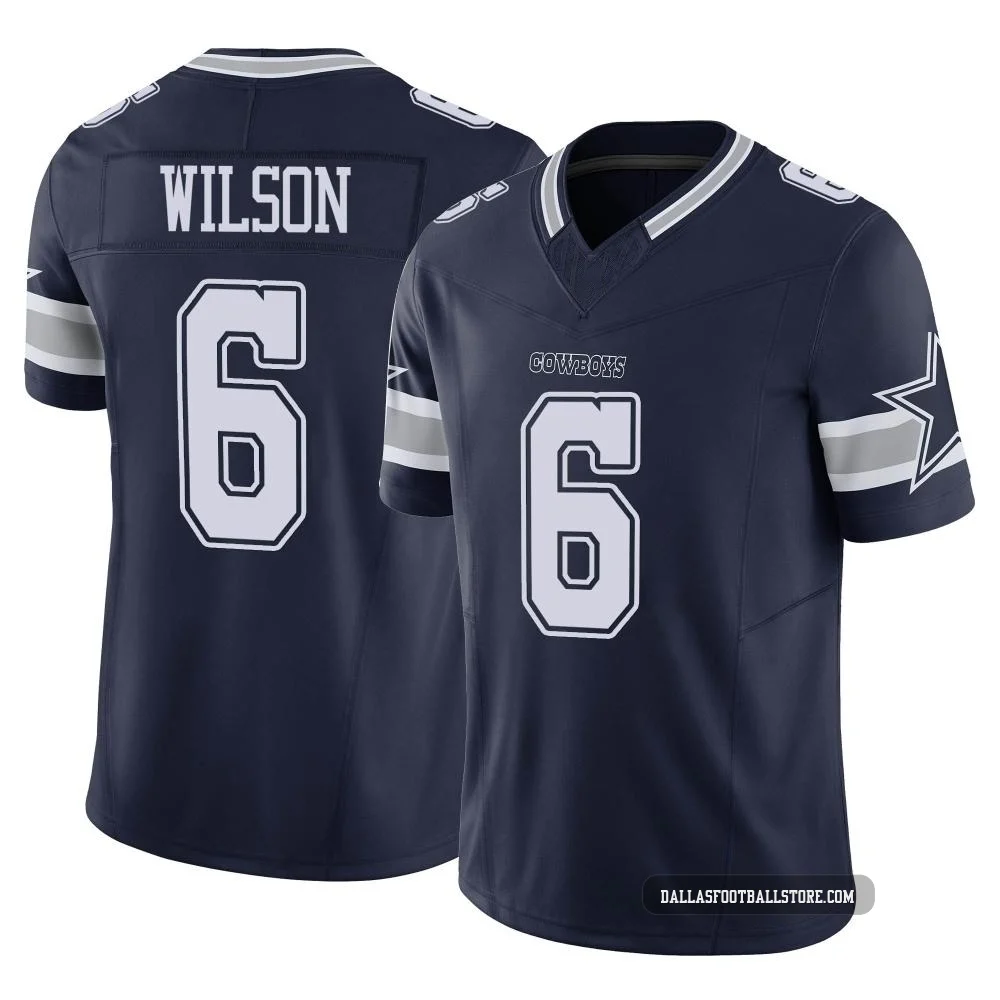 Donovan Wilson Dallas Cowboys ＃6 Limited Men's Navy Vapor F.U.S.E. Jersey