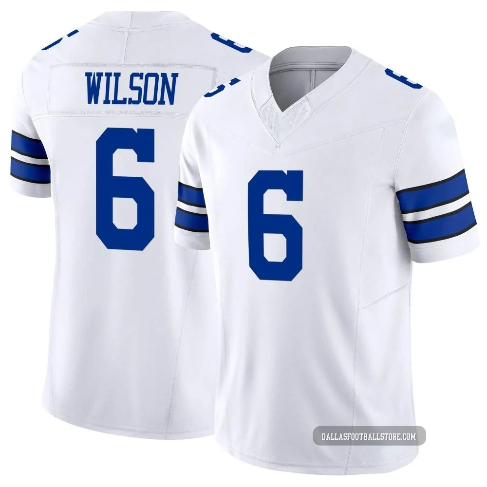 Donovan Wilson Dallas Cowboys ＃6 Limited Men's White Vapor F.U.S.E. Jersey