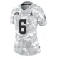 Donovan Wilson Dallas Cowboys ＃6 Limited Women's Arctic Camo 2024 Salute to Service Jersey