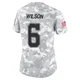 Donovan Wilson Dallas Cowboys ＃6 Limited Women's Arctic Camo 2024 Salute to Service Jersey