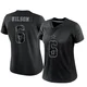 Donovan Wilson Dallas Cowboys ＃6 Limited Women's Black Reflective Jersey