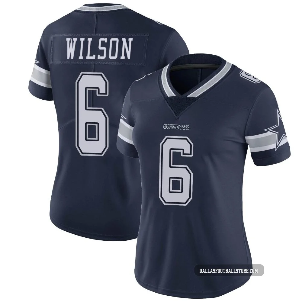 Donovan Wilson Dallas Cowboys ＃6 Limited Women's Navy Team Color Vapor Untouchable Jersey