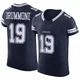 Dontario Drummond Dallas Cowboys ＃19 Elite Men's Navy Vapor F.U.S.E. Jersey