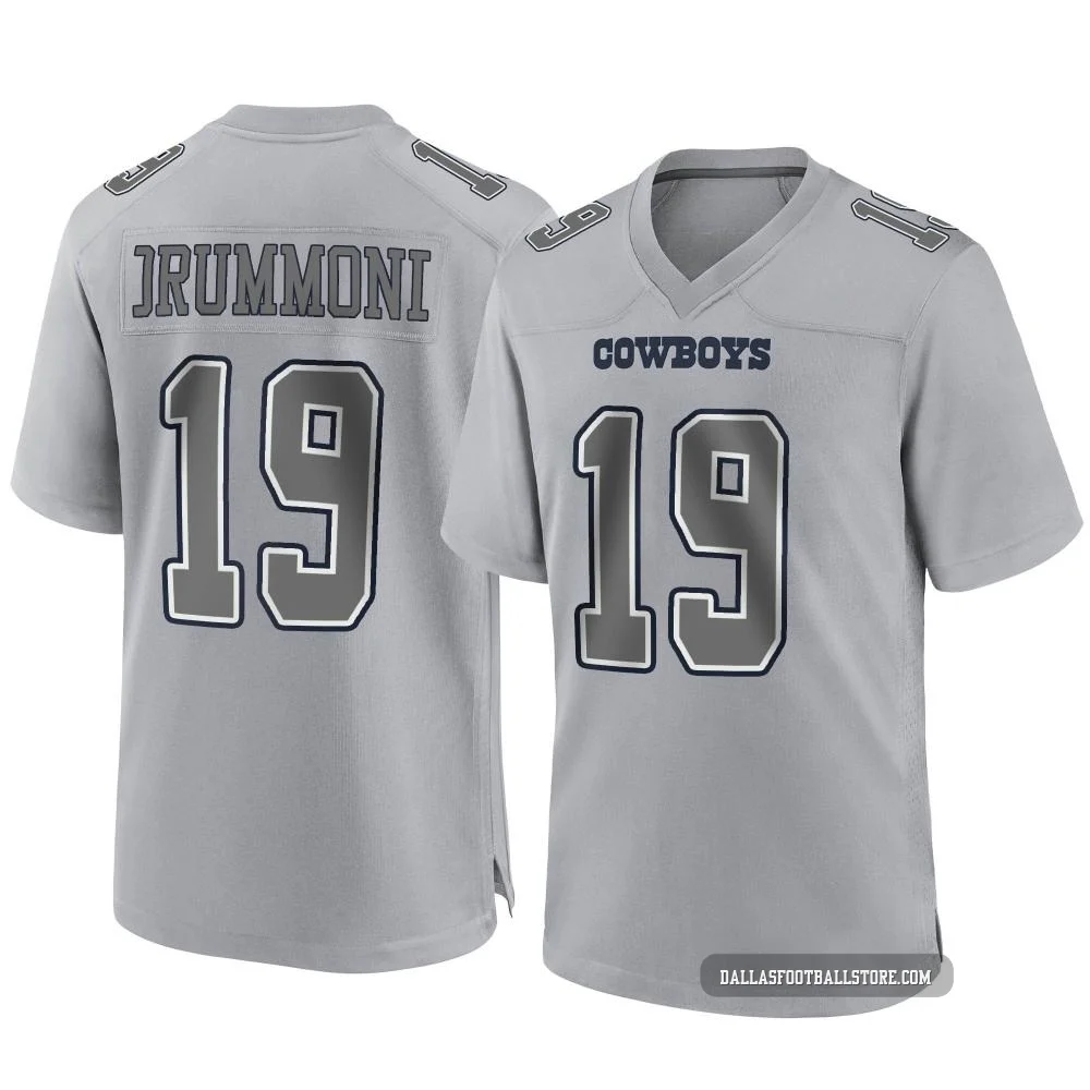 Dontario Drummond Dallas Cowboys ＃19 Game Men's Gray Atmosphere Fashion Jersey