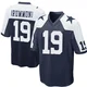 Dontario Drummond Dallas Cowboys ＃19 Game Men's Navy Blue Throwback Jersey