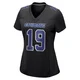Dontario Drummond Dallas Cowboys ＃19 Game Women's Black Carbon Fashion Jersey