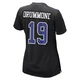 Dontario Drummond Dallas Cowboys ＃19 Game Women's Black Carbon Fashion Jersey