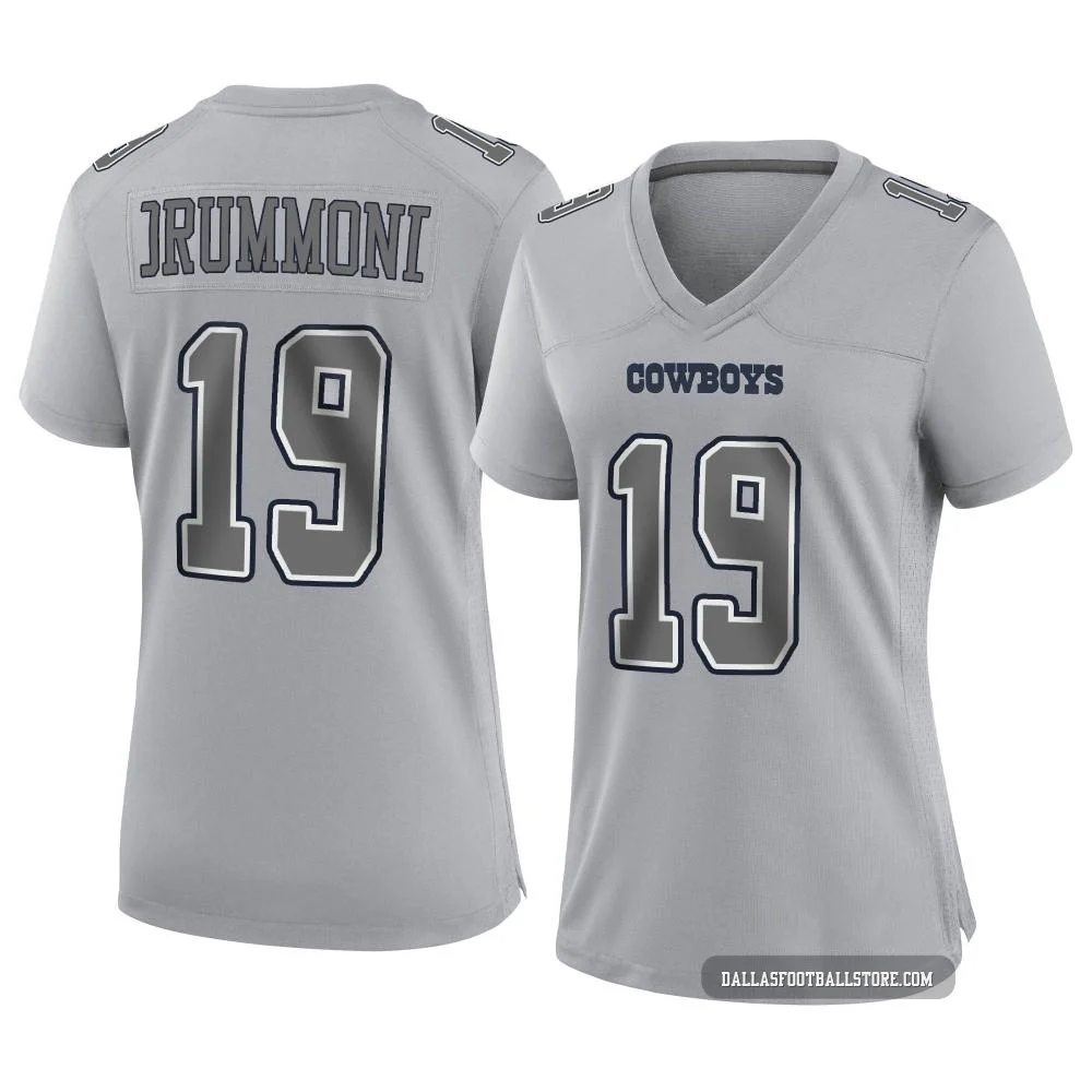Dontario Drummond Dallas Cowboys ＃19 Game Women's Gray Atmosphere Fashion Jersey