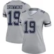 Dontario Drummond Dallas Cowboys ＃19 Legend Women's Gray Inverted Jersey