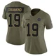 Dontario Drummond Dallas Cowboys ＃19 Limited Women's Olive 2025 Salute to Service Jersey