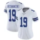 Dontario Drummond Dallas Cowboys ＃19 Limited Women's White Vapor Untouchable Jersey