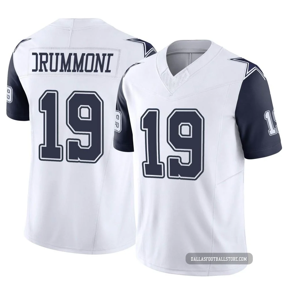 Dontario Drummond Dallas Cowboys ＃19 Limited Youth White 2nd Alternate Vapor F.U.S.E. Jersey