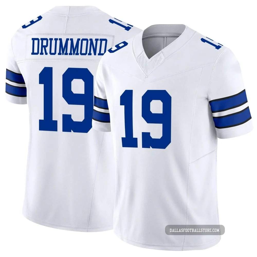 Dontario Drummond Dallas Cowboys ＃19 Limited Youth White Vapor F.U.S.E. Jersey