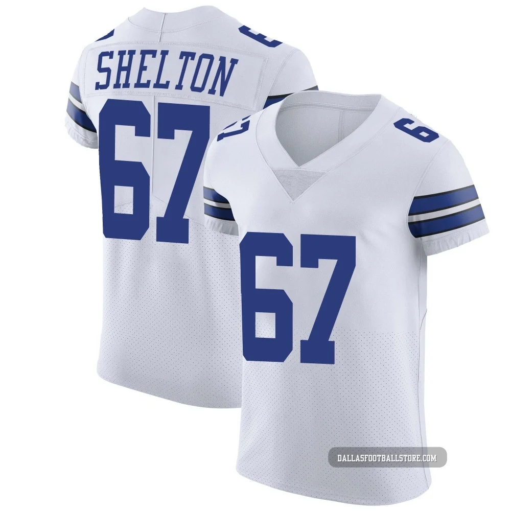 Drew Shelton Dallas Cowboys ＃67 Elite Men's White Vapor Untouchable Jersey