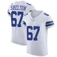 Drew Shelton Dallas Cowboys ＃67 Elite Men's White Vapor Untouchable Jersey