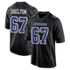 Drew Shelton Dallas Cowboys ＃67 Game Men's Black Carbon Fashion Jersey