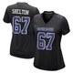 Drew Shelton Dallas Cowboys ＃67 Game Women's Black Carbon Fashion Jersey